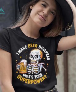 Skeleton I make beer Dad shirt