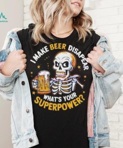 Skeleton I make beer Dad shirt