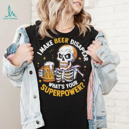 Skeleton I make beer Dad shirt