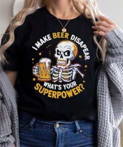 Skeleton I make beer Dad shirt