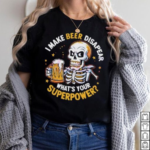Skeleton I make beer Dad shirt