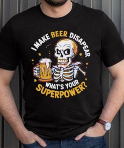 Skeleton I make beer Dad shirt