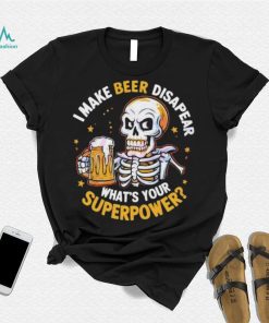 Skeleton I make beer Dad shirt