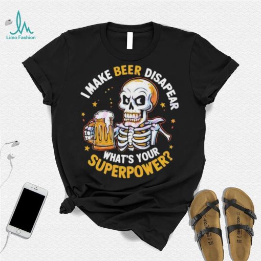 Skeleton I make beer Dad shirt