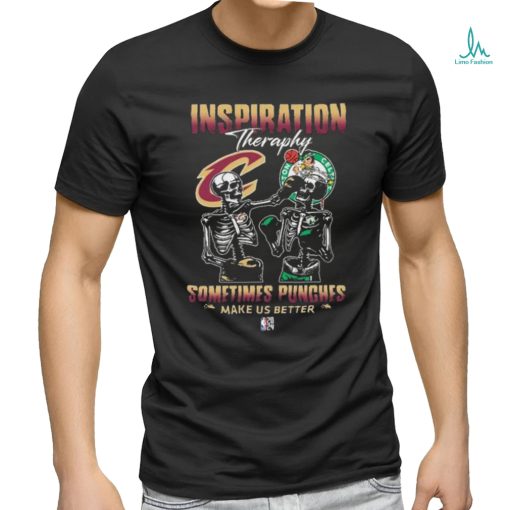 Skeletons Cleveland Cavaliers Inspiration Theraphy Sometimes Punches Make Us Better Shirt