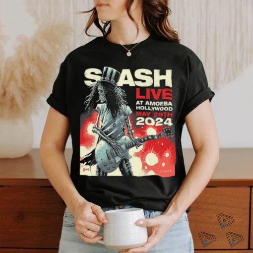 Slash Live At Amoeba Hollywood May 29th 2024 Designed By Luke Preece Limited Edtion T Shirt