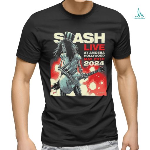 Slash Live At Amoeba Hollywood May 29th 2024 Designed By Luke Preece Limited Edtion T Shirt
