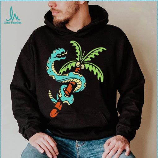 Snake and coconut tree shirt
