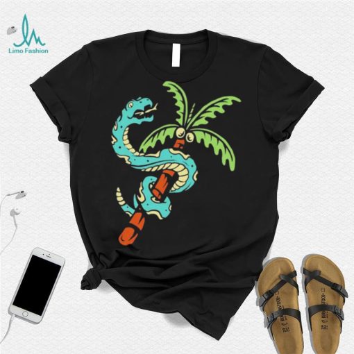 Snake and coconut tree shirt