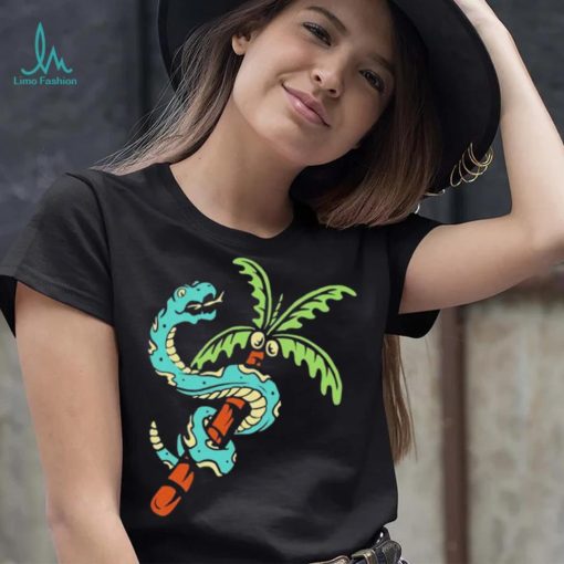 Snake and coconut tree shirt