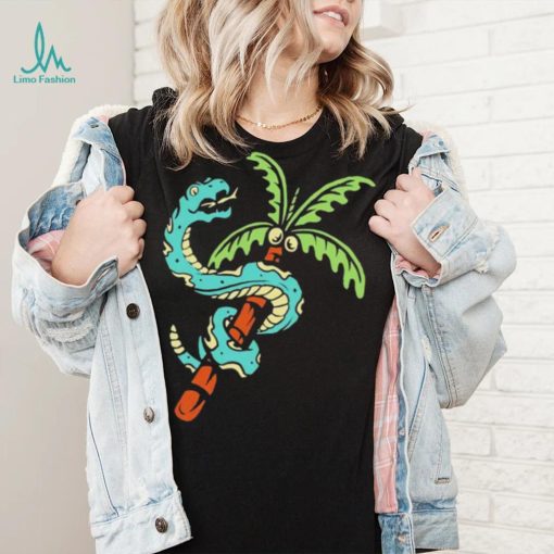 Snake and coconut tree shirt