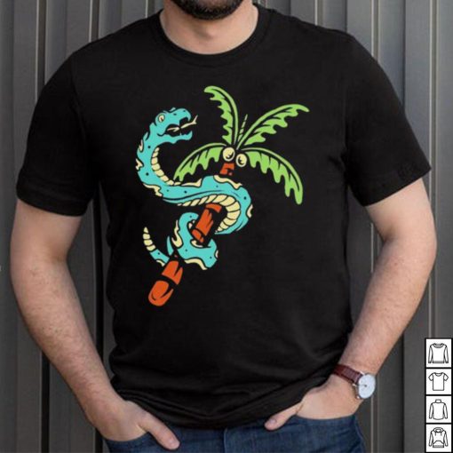 Snake and coconut tree shirt