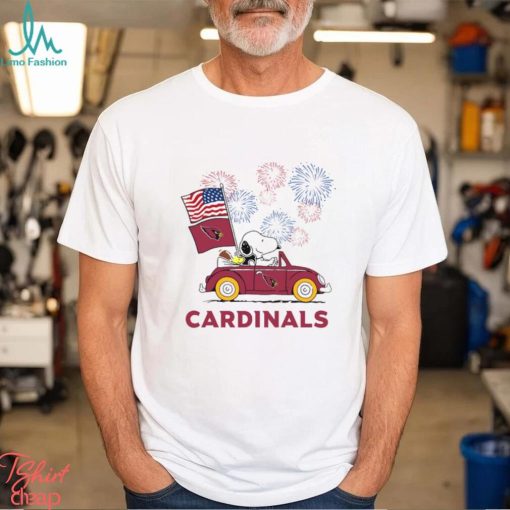 Snoopy Football Happy 4th Of July Arizona Cardinals Shirt