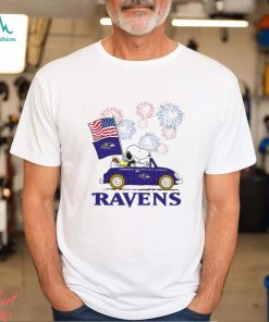 Snoopy Football Happy 4th Of July Baltimore Ravens Shirt
