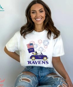 Snoopy Football Happy 4th Of July Baltimore Ravens Shirt