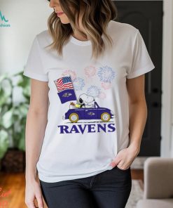 Snoopy Football Happy 4th Of July Baltimore Ravens Shirt