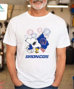 Snoopy Football Happy 4th Of July Boise State Broncos Shirt