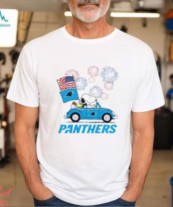 Snoopy Football Happy 4th Of July Carolina Panthers Shirt