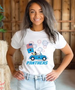 Snoopy Football Happy 4th Of July Carolina Panthers Shirt