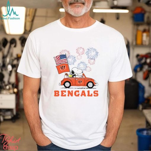 Snoopy Football Happy 4th Of July Cincinnati Bengals Shirt