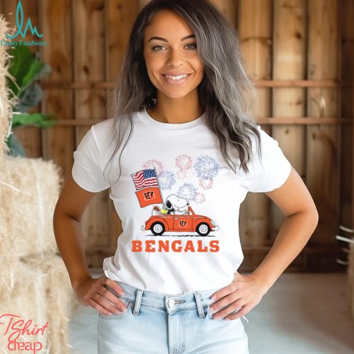 Snoopy Football Happy 4th Of July Cincinnati Bengals Shirt