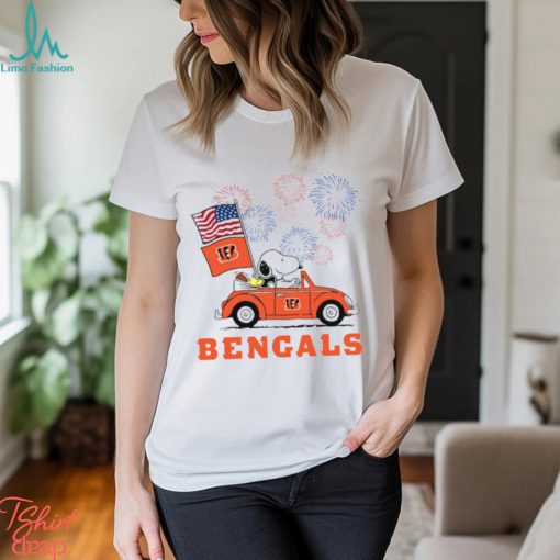 Snoopy Football Happy 4th Of July Cincinnati Bengals Shirt