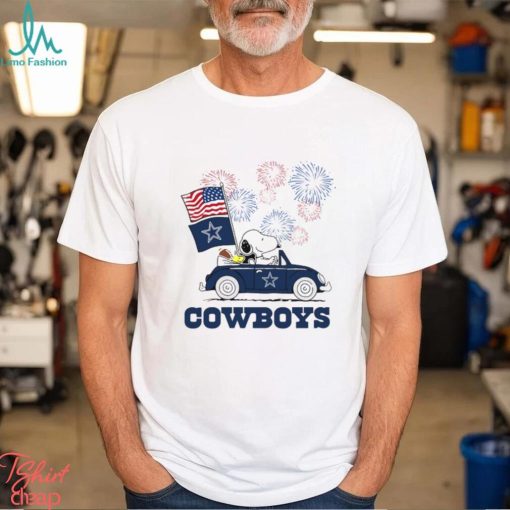 Snoopy Football Happy 4th Of July Dallas Cowboys Shirt