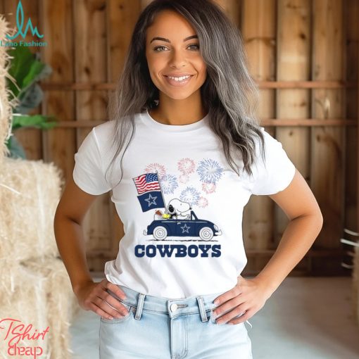 Snoopy Football Happy 4th Of July Dallas Cowboys Shirt