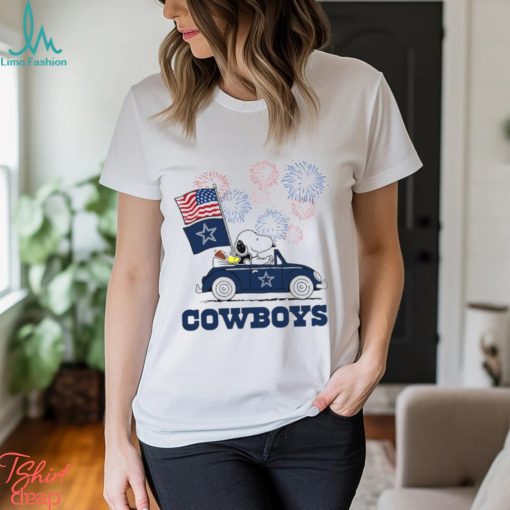 Snoopy Football Happy 4th Of July Dallas Cowboys Shirt