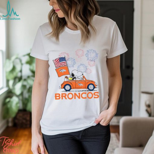 Snoopy Football Happy 4th Of July Denver Broncos Shirt