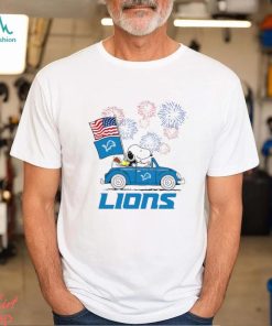 Snoopy Football Happy 4th Of July Detroit Lions Shirt