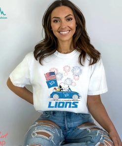 Snoopy Football Happy 4th Of July Detroit Lions Shirt