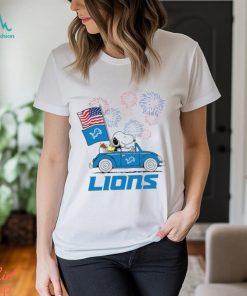 Snoopy Football Happy 4th Of July Detroit Lions Shirt
