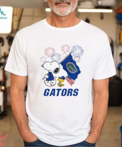 Snoopy Football Happy 4th Of July Florida Gators Shirt