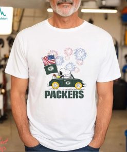 Snoopy Football Happy 4th Of July Green Bay Packers Shirt