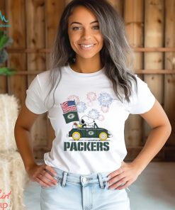 Snoopy Football Happy 4th Of July Green Bay Packers Shirt