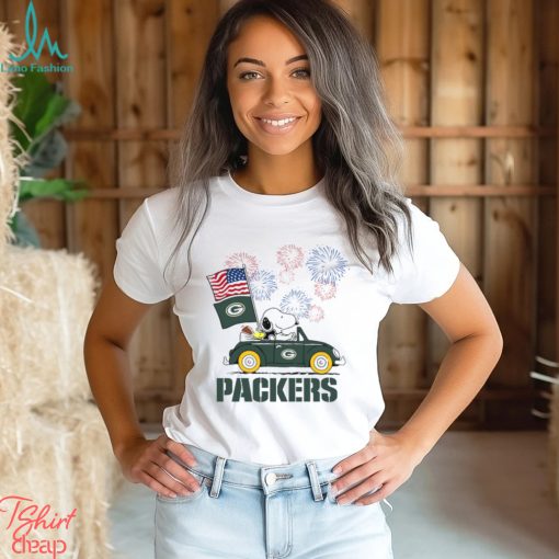 Snoopy Football Happy 4th Of July Green Bay Packers Shirt