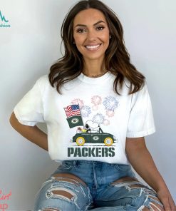 Snoopy Football Happy 4th Of July Green Bay Packers Shirt