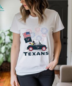 Snoopy Football Happy 4th Of July Houston Texans Shirt