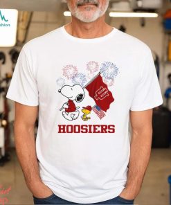 Snoopy Football Happy 4th Of July Indiana Hoosiers Shirt