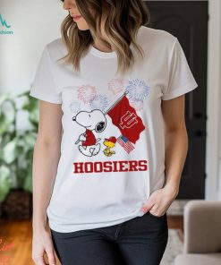 Snoopy Football Happy 4th Of July Indiana Hoosiers Shirt