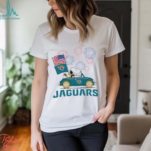 Snoopy Football Happy 4th Of July Jacksonville Jaguars Shirt