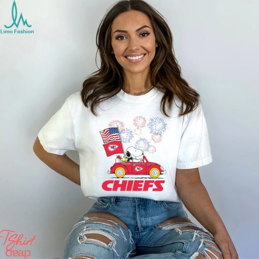 Snoopy Football Happy 4th Of July Kansas City Chiefs Shirt