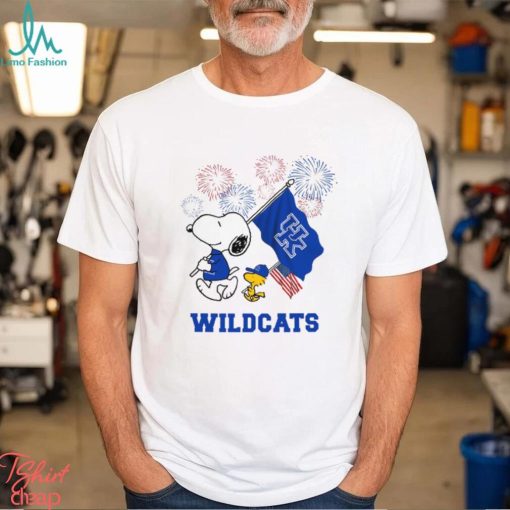 Snoopy Football Happy 4th Of July Kentucky Wildcats Shirt