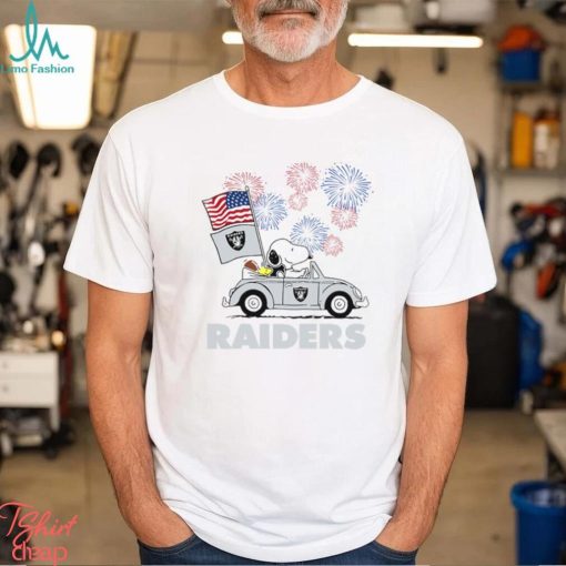 Snoopy Football Happy 4th Of July Las Vegas Raiders Shirt