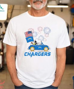 Snoopy Football Happy 4th Of July Los Angeles Chargers Shirt