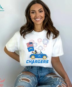 Snoopy Football Happy 4th Of July Los Angeles Chargers Shirt