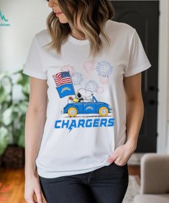 Snoopy Football Happy 4th Of July Los Angeles Chargers Shirt