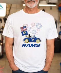 Snoopy Football Happy 4th Of July Los Angeles Rams Shirt