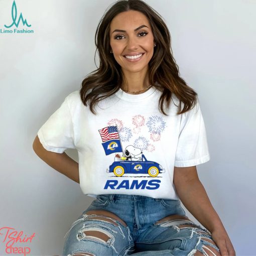 Snoopy Football Happy 4th Of July Los Angeles Rams Shirt